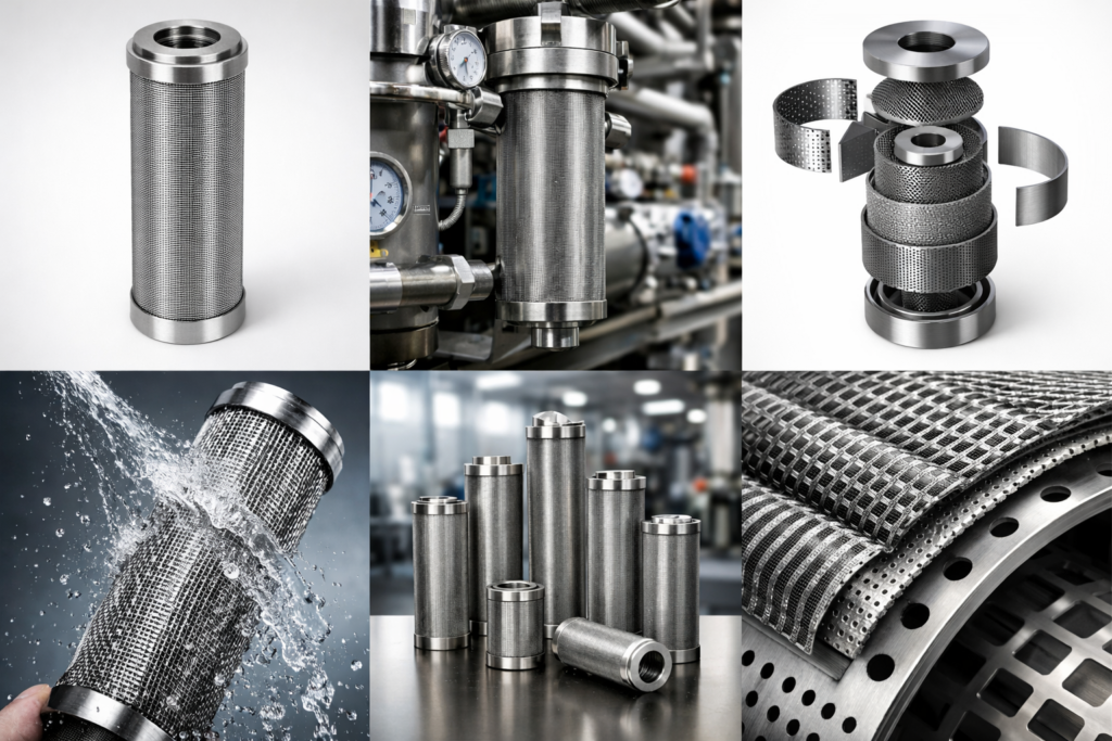 Cleanable filter cartridges for industrial filtration systems