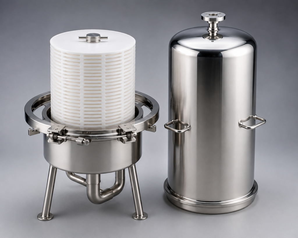 Horizontal Plate Sparkler Filter Housing for industrial liquid filtration